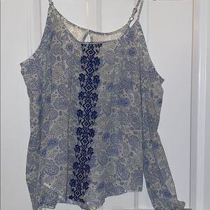 Off-the-shoulder Long Sleeve Shirt